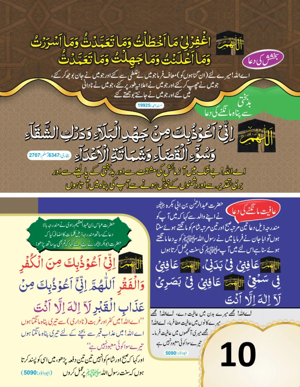 وال کلینڈر ( ربي, رَبَّنَا, اللهم) page 11