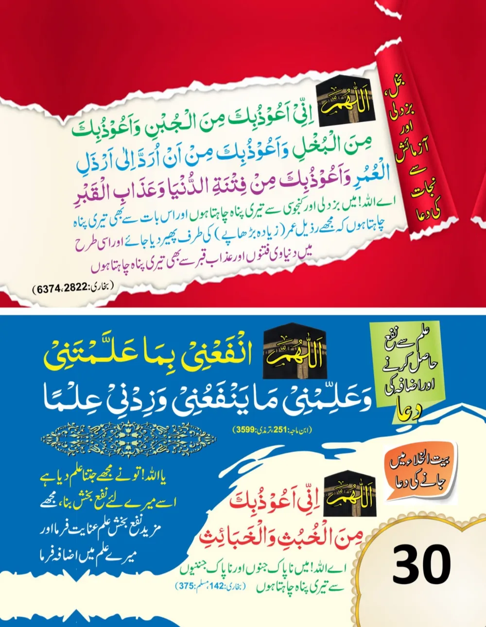وال کلینڈر ( ربي, رَبَّنَا, اللهم) page 31