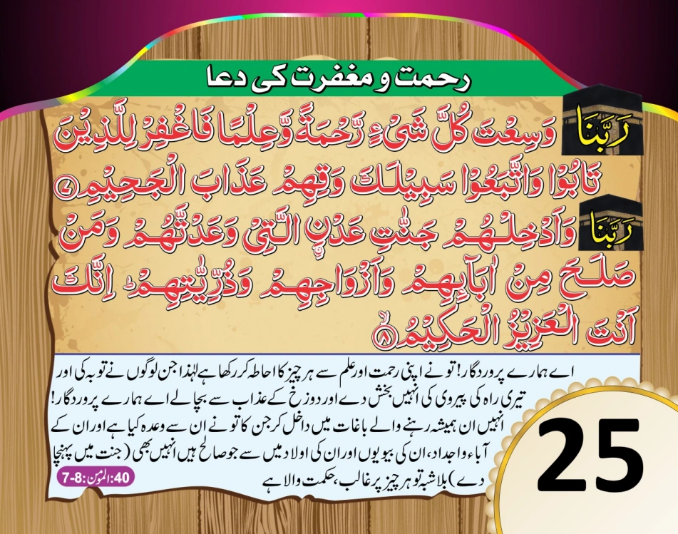 ٹیبل کلینڈر ( ربي, رَبَّنَا, اللهم) page 50
