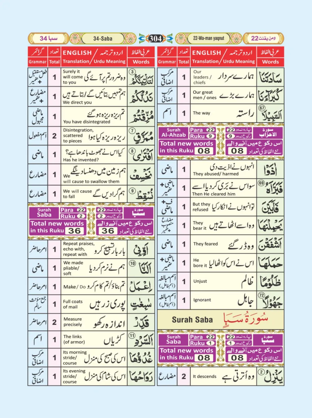 معجم الفاظ القران page 304