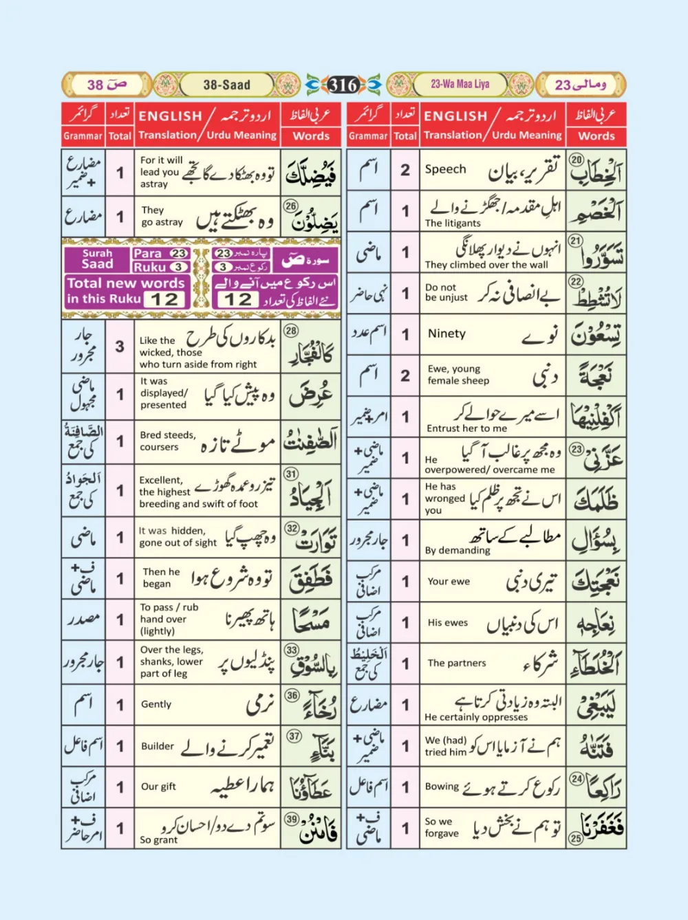معجم الفاظ القران page 316