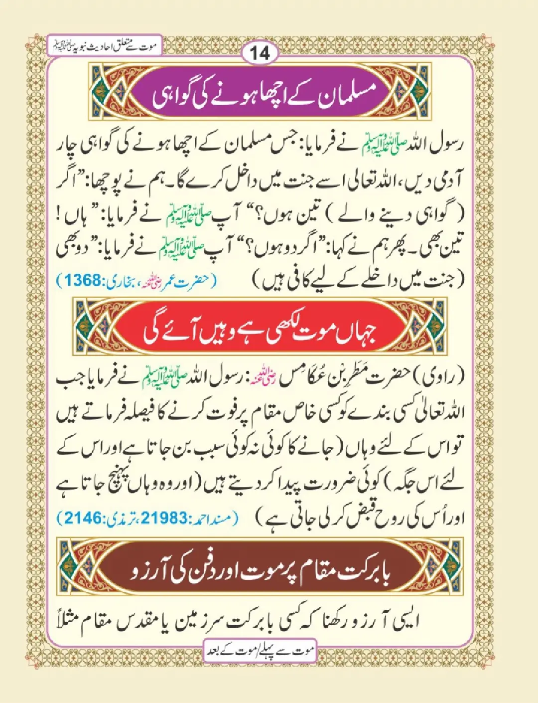 موت سے پہلے اور موت کے بعد page 18