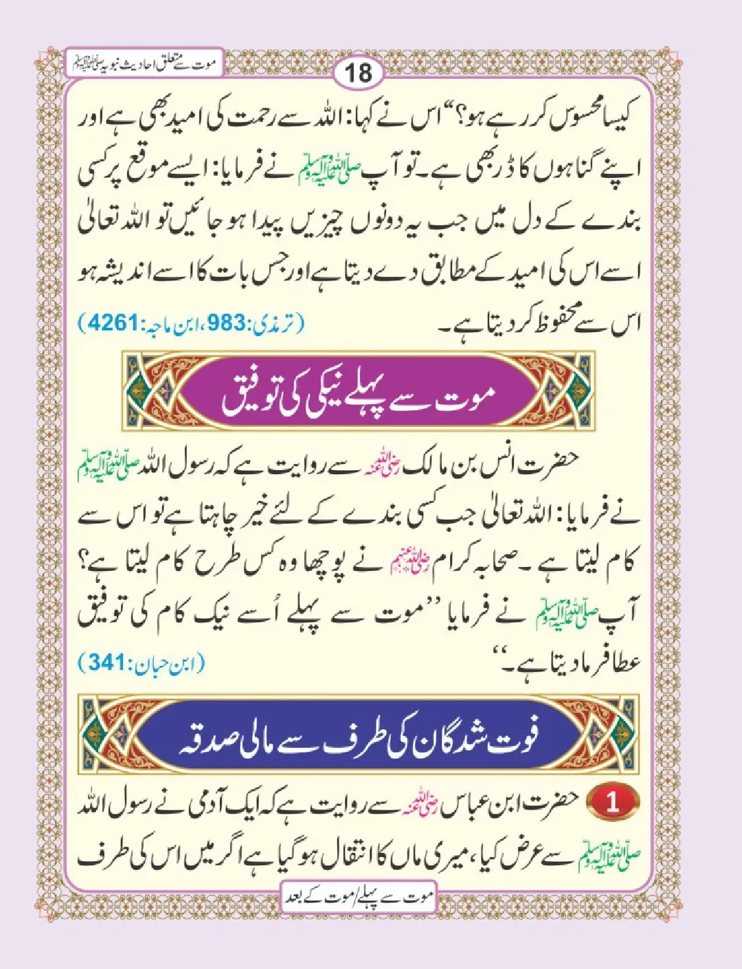 موت سے پہلے اور موت کے بعد page 22