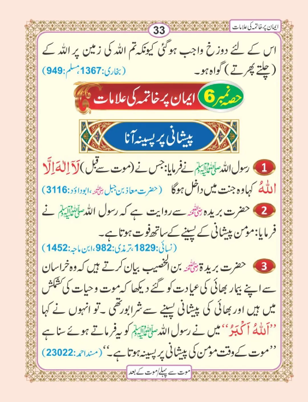 موت سے پہلے اور موت کے بعد page 37