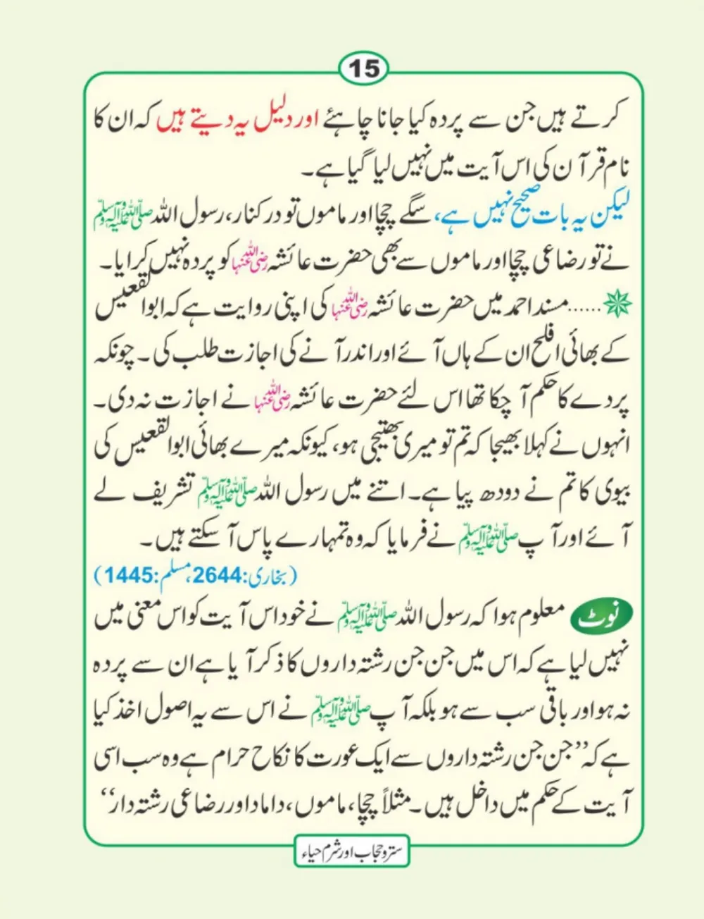 سترو حجاب، شرم و حیا page 16