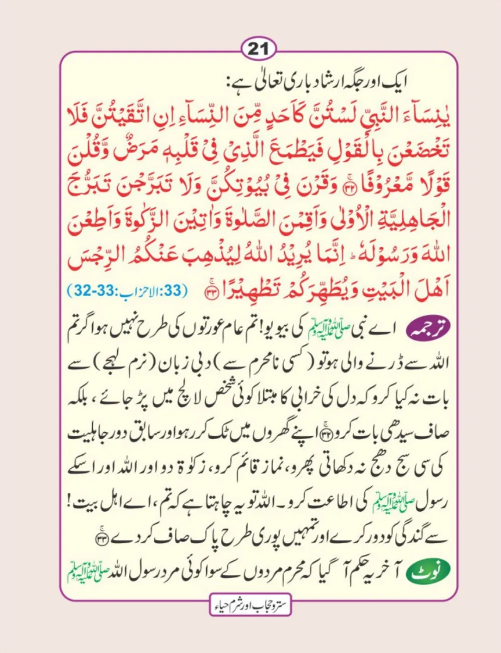 سترو حجاب، شرم و حیا page 22