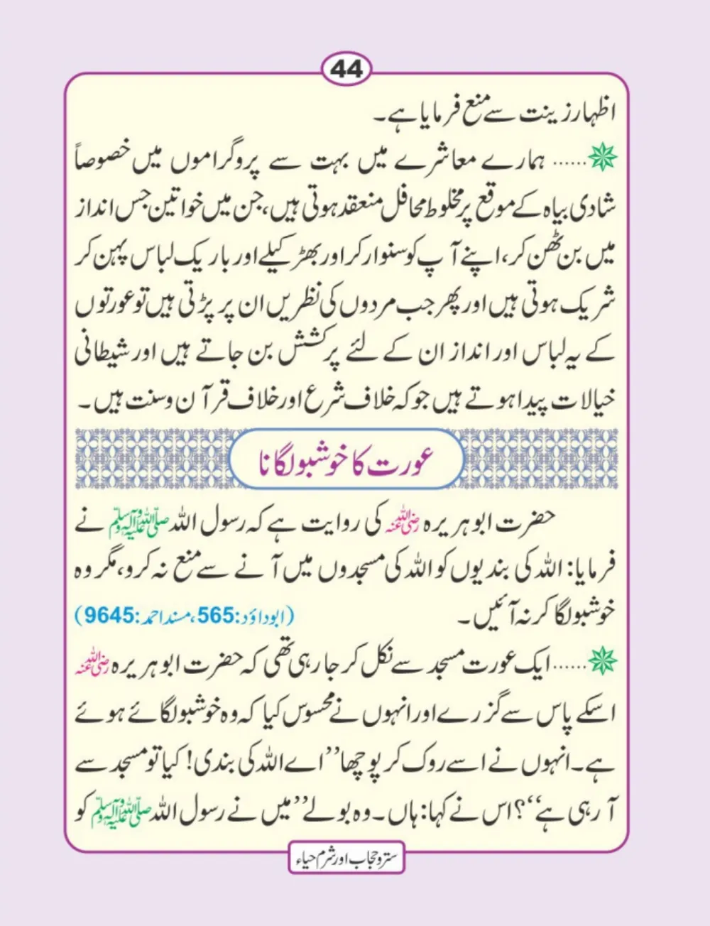 سترو حجاب، شرم و حیا page 45