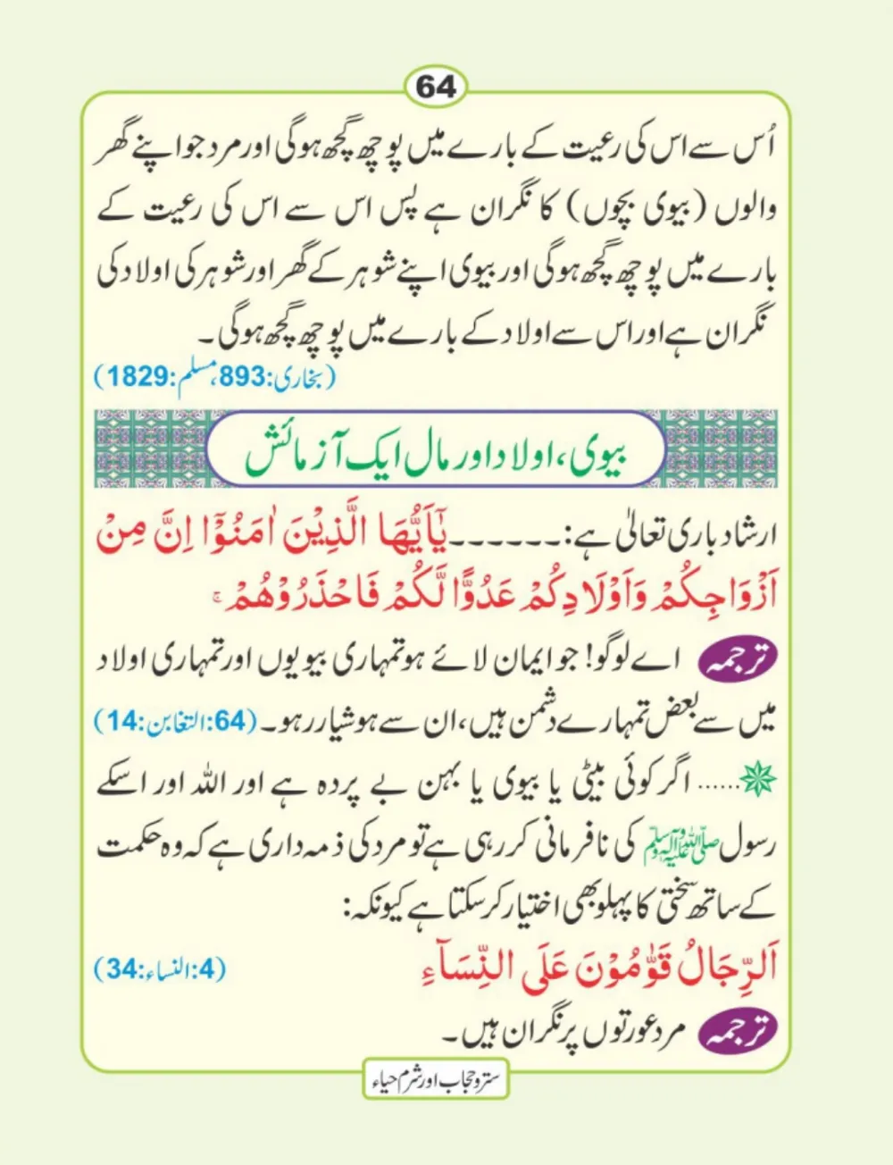 سترو حجاب، شرم و حیا page 65