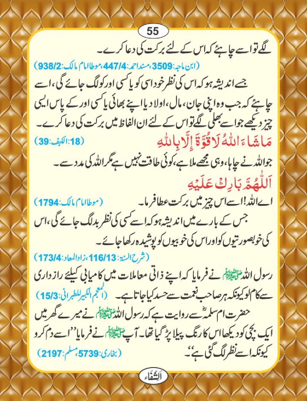 شفا کی دعائیں page 56