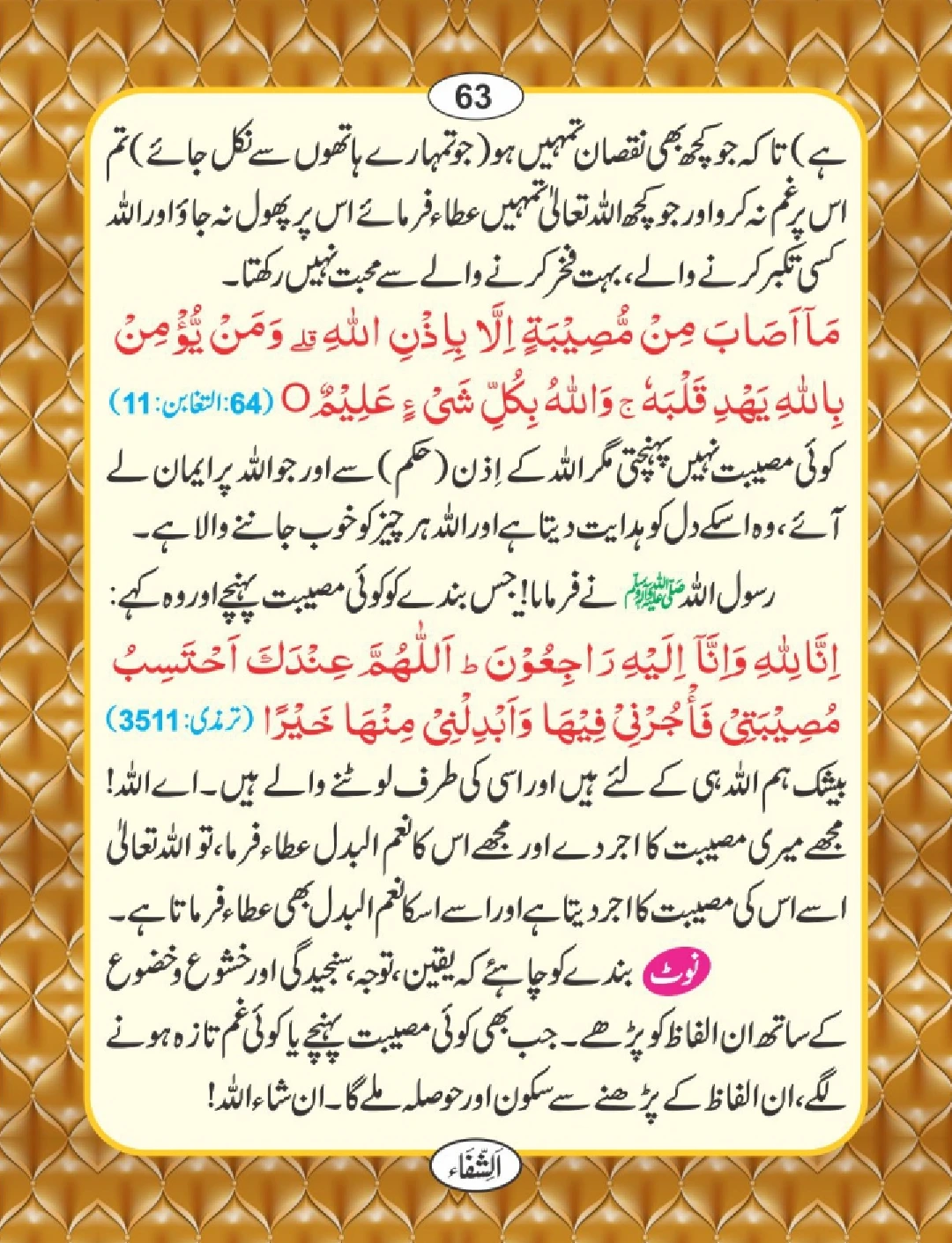 شفا کی دعائیں page 64