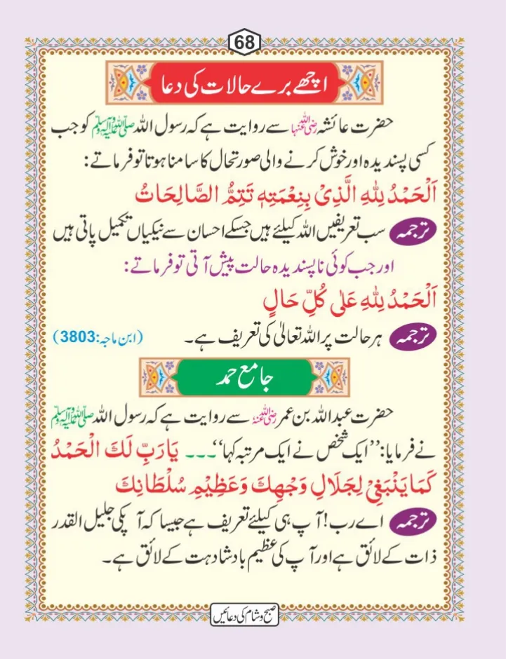 صبح و شام کی دعائیں page 69