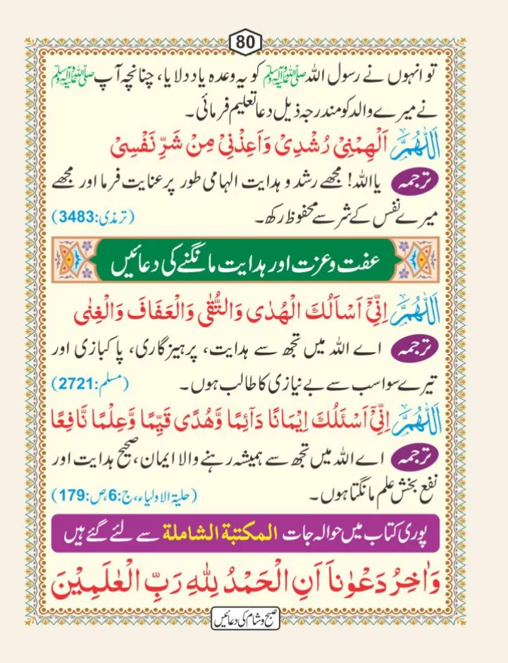 صبح و شام کی دعائیں page 81