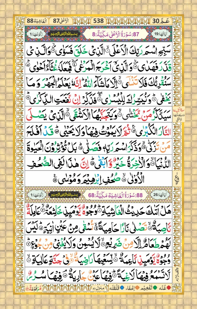 تجویدی پارہ نمبر 30 page 12