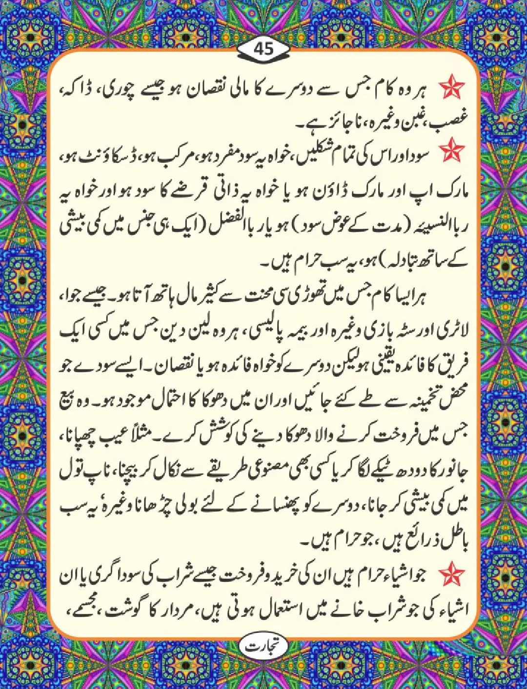 تجارت کے فضائل page 46