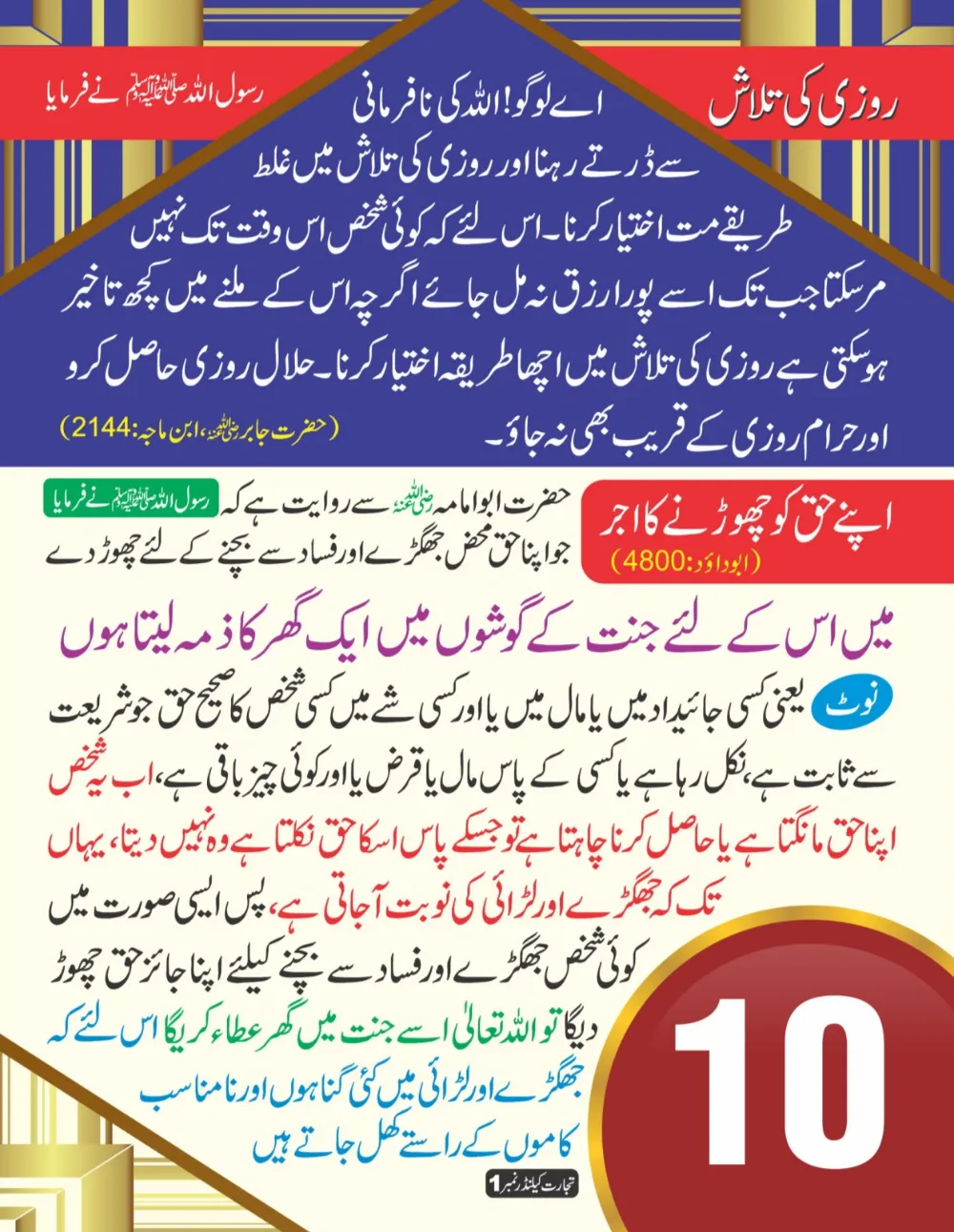 وال کلینڈر (تجارت حصہ اول) page 11