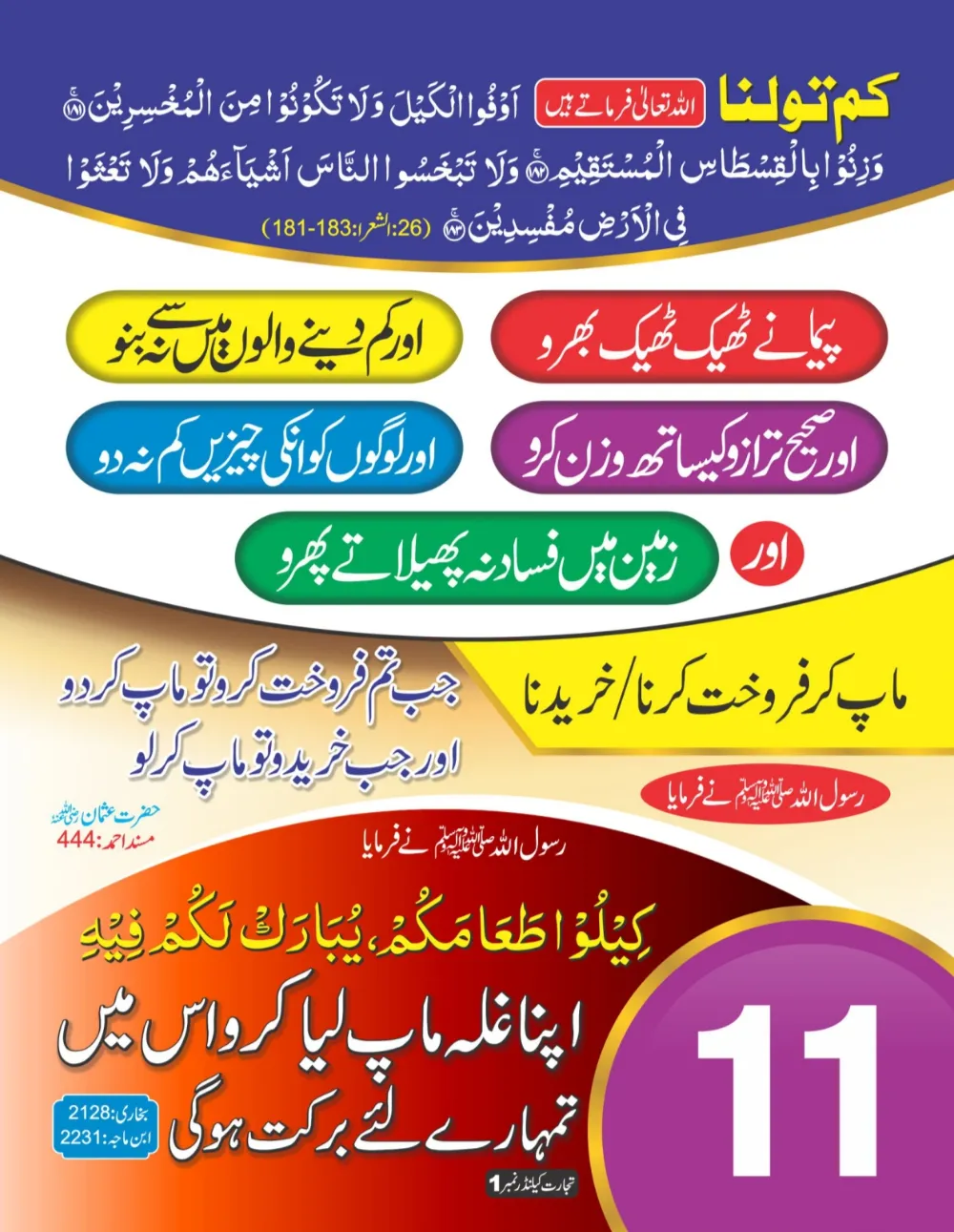 وال کلینڈر (تجارت حصہ اول) page 12