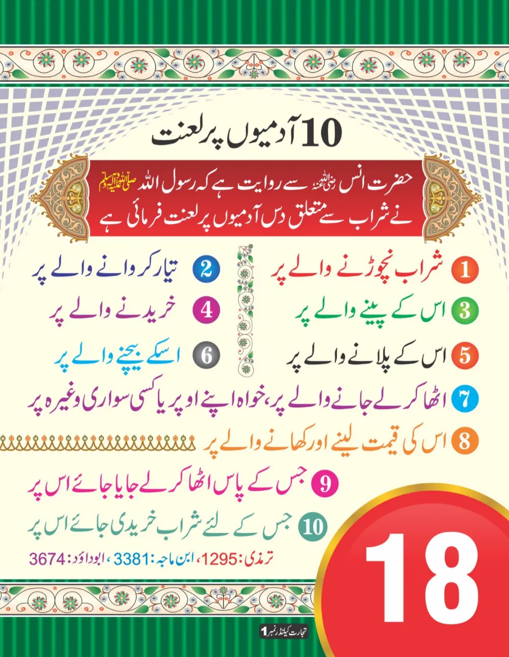 وال کلینڈر (تجارت حصہ اول) page 19