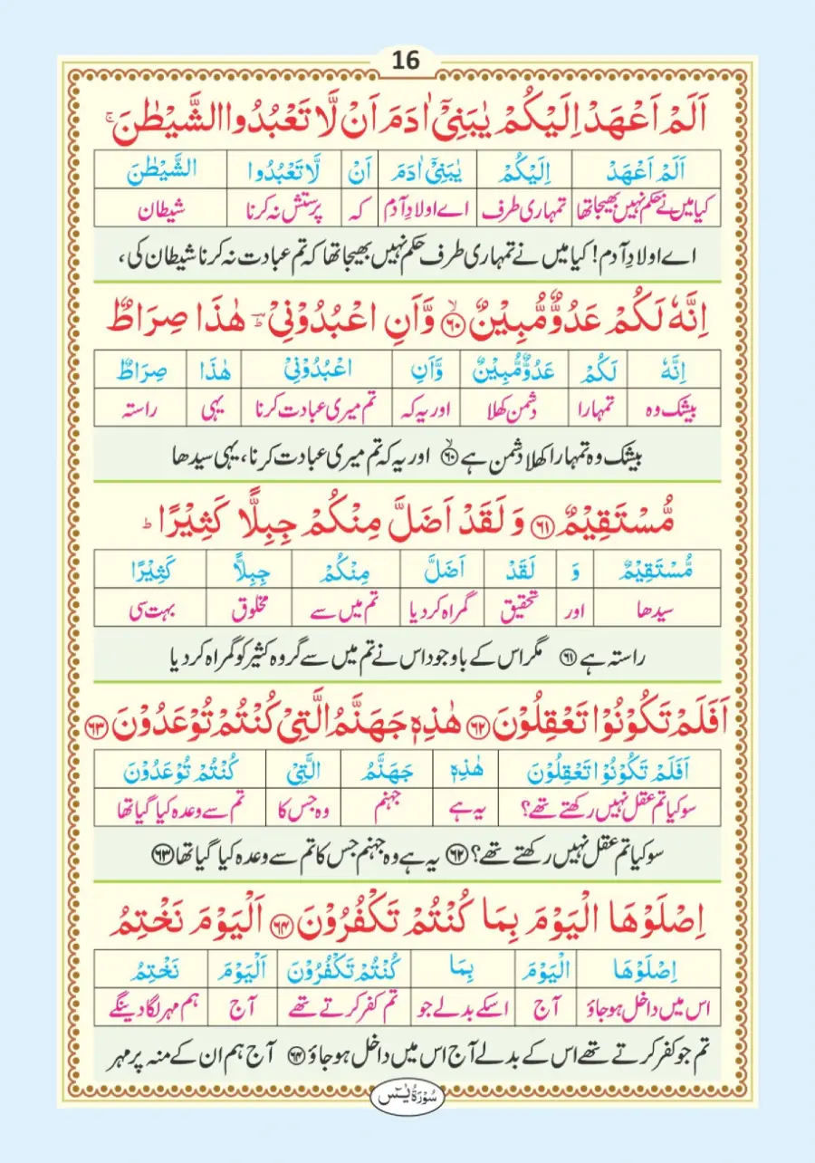سورہ یٰسین page 17