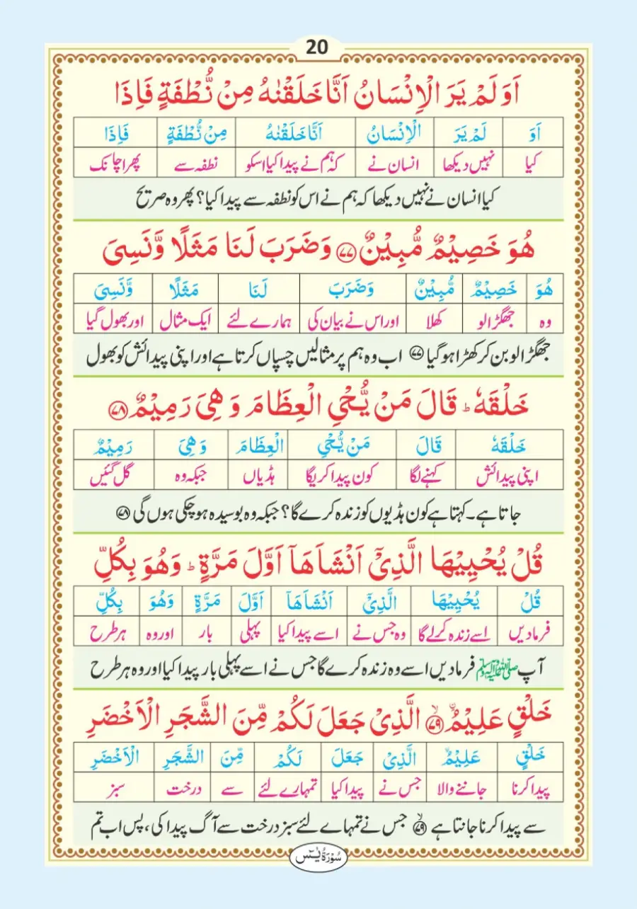 سورہ یٰسین page 21